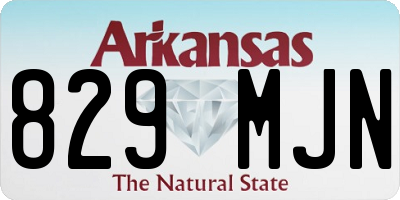 AR license plate 829MJN