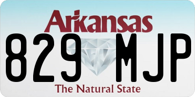 AR license plate 829MJP