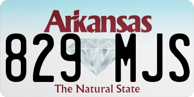 AR license plate 829MJS