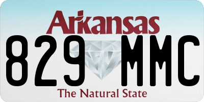AR license plate 829MMC