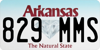 AR license plate 829MMS