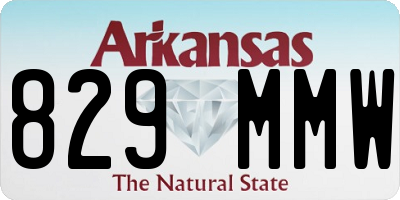 AR license plate 829MMW
