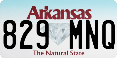 AR license plate 829MNQ
