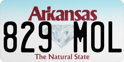 AR license plate 829MOL
