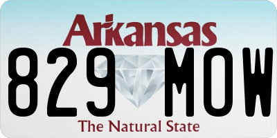 AR license plate 829MOW
