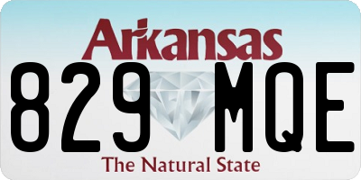 AR license plate 829MQE
