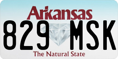 AR license plate 829MSK