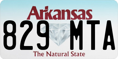AR license plate 829MTA
