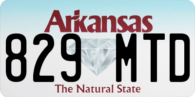 AR license plate 829MTD