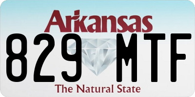 AR license plate 829MTF