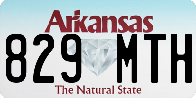 AR license plate 829MTH