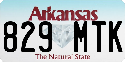 AR license plate 829MTK