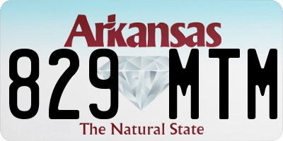 AR license plate 829MTM
