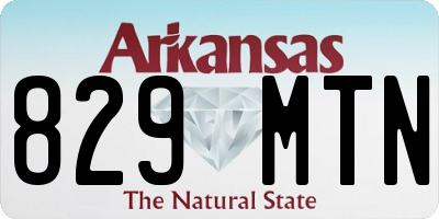 AR license plate 829MTN