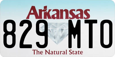 AR license plate 829MTO