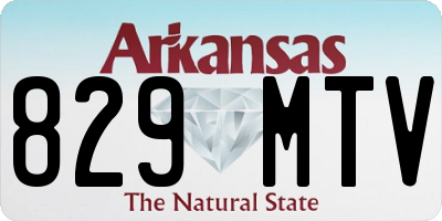 AR license plate 829MTV