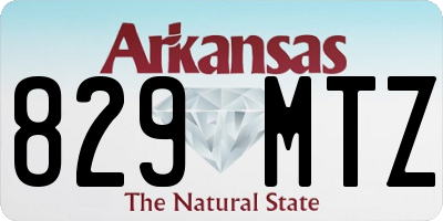 AR license plate 829MTZ