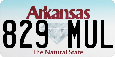 AR license plate 829MUL