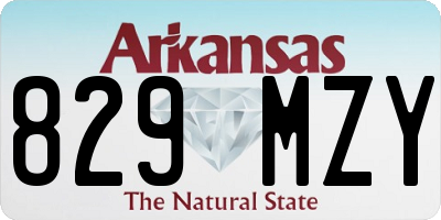 AR license plate 829MZY