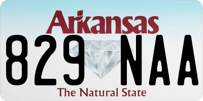 AR license plate 829NAA