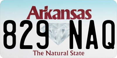 AR license plate 829NAQ