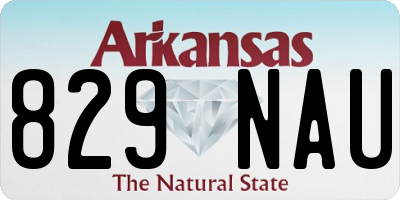 AR license plate 829NAU