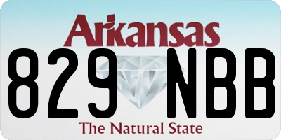 AR license plate 829NBB