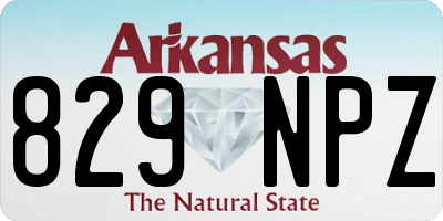 AR license plate 829NPZ