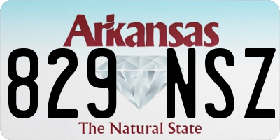 AR license plate 829NSZ