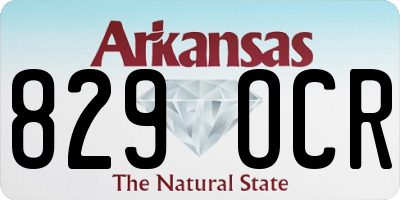 AR license plate 829OCR