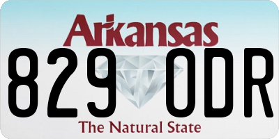 AR license plate 829ODR