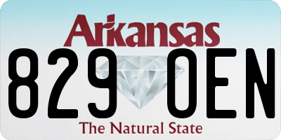 AR license plate 829OEN