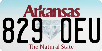 AR license plate 829OEU