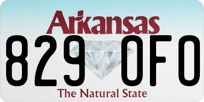 AR license plate 829OFO