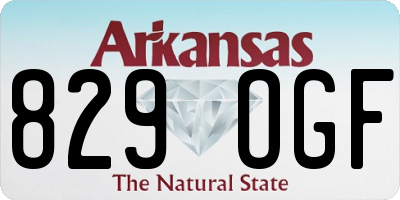 AR license plate 829OGF