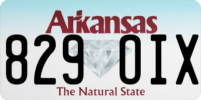 AR license plate 829OIX