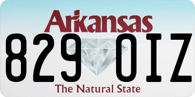 AR license plate 829OIZ
