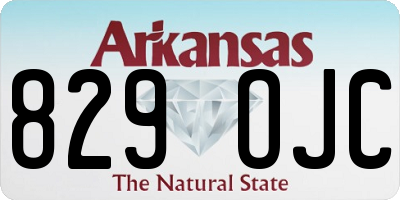 AR license plate 829OJC