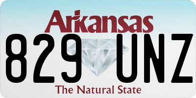 AR license plate 829UNZ