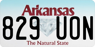 AR license plate 829UON