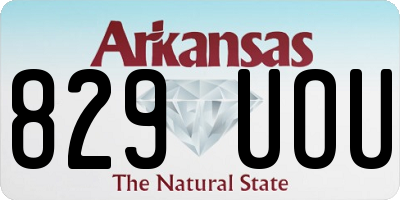 AR license plate 829UOU