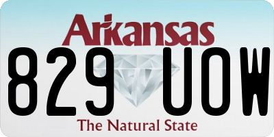 AR license plate 829UOW