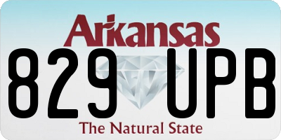 AR license plate 829UPB