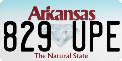 AR license plate 829UPE
