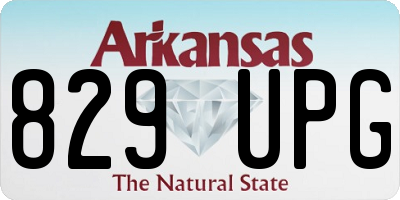 AR license plate 829UPG