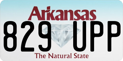 AR license plate 829UPP