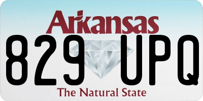 AR license plate 829UPQ