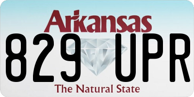 AR license plate 829UPR