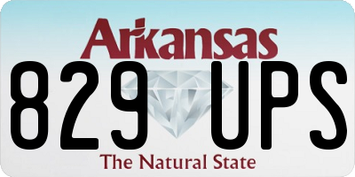 AR license plate 829UPS