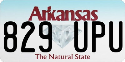 AR license plate 829UPU